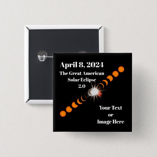 2024 Totaal zonnepanelen Vierkante Button 5,1 Cm (Voorkant /achterkant)