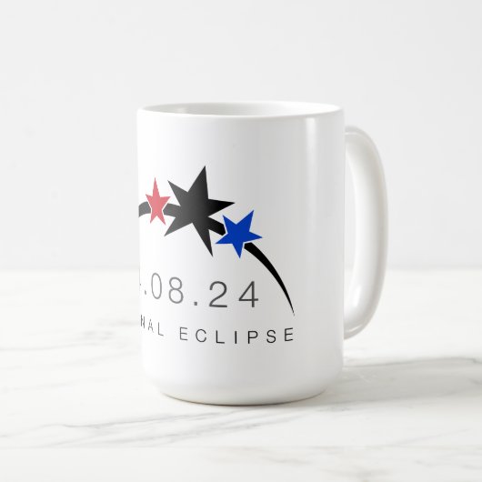 2024 Totale Solar Eclipse Coffee Mok (Voorkant rechts)