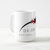 2024 Totale Solar Eclipse Coffee Mok (Voorkant links)