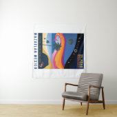 2024 Totale Solar Eclipse Mazatlan wandtapijt Wandkleed (In Situ (horizontaal))