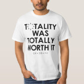 2024 Totale Solar Eclipse Waarde T-shirt (Voorkant)