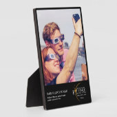 2024 Totale Zonsverduistering Foto Koppels Geschen Fotoplaat (Zijkant)