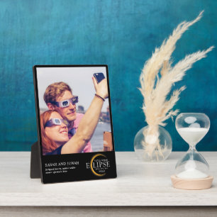 2024 Totale Zonsverduistering Foto Koppels Geschen Fotoplaat