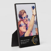 2024 Totale Zonsverduistering Foto Koppels Geschen Fotoplaat (Zijkant)