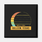 2024 Totale zonsverduistering in Killeen Texas Magneet (Voorkant)