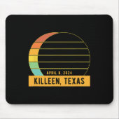 2024 Totale zonsverduistering in Killeen Texas Muismat (Voorkant)