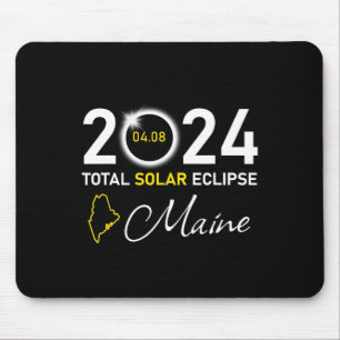 2024 Totale zonsverduistering Maine State Muismat