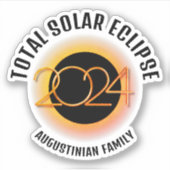  2024 TOTALE ZONSVERDUISTERING STICKER (Voorkant)