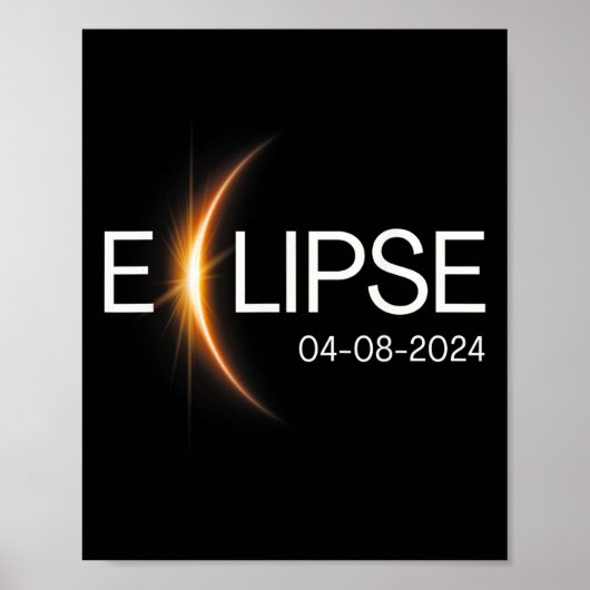 2024 Totality Eclipse Solar 2024 Poster (Voorkant)