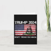 2024 Tread niet op Maga Amerikaanse vlag slang Kaart (Voorkant)