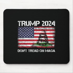 2024 Tread niet op Maga Amerikaanse vlag slang Muismat