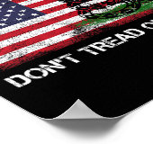 2024 Tread niet op Maga Amerikaanse vlag slang Poster (Hoek)