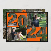 2024 Tree Camo Afstuderen Twin Foto Kaart (Voorkant / Achterkant)