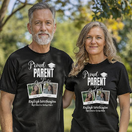 2024 Trots Ouder van de Afstuderen aangepaste foto T-shirt