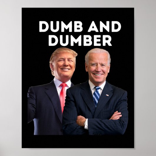 2024 Trump 2024 verkiezing domme en domme politiek Poster (Voorkant)