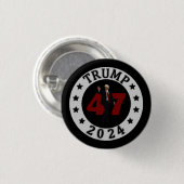 2024 TRUMP 47 RONDE BUTTON 3,2 CM (Voorkant /achterkant)