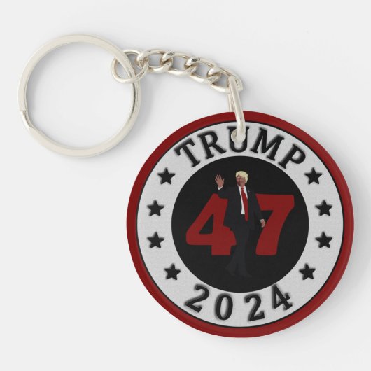 2024 TRUMP 47 SLEUTELHANGER (Voorkant)