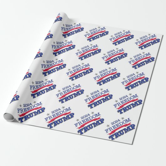 2024 TRUMP FREEDOM CADEAUPAPIER (Uitgerold)