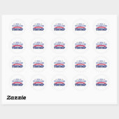 2024 TRUMP FREEDOM RONDE STICKER (Vel)