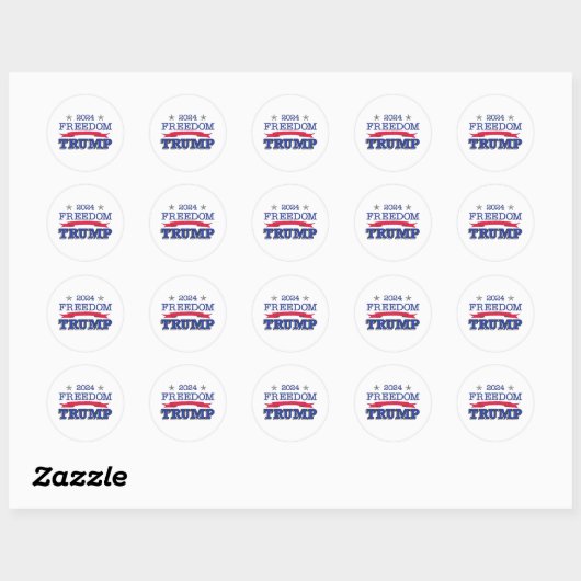 2024 TRUMP FREEDOM RONDE STICKER (Vel)