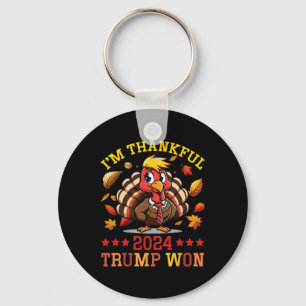 2024 Trump heeft Thanksgiving patriottisch gewonne Sleutelhanger