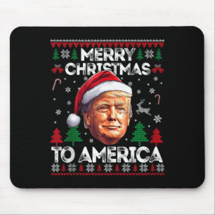 2024 Trump lelijke kersttrui Merry Christmas Muismat
