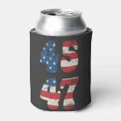 2024 Trump Neem Amerika weer Patriottisch Amerikaa Blikjeskoeler (Blikje Voorkant)