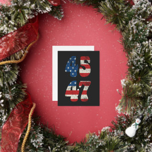 2024 Trump Neem Amerika weer Patriottisch Amerikaa Folie Feestdagen Briefkaart