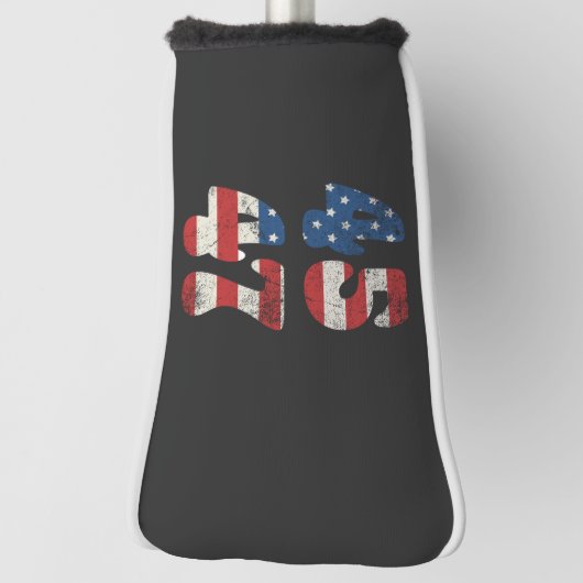 2024 Trump Neem Amerika weer Patriottisch Amerikaa Golfheadcover (Draai 90)