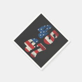 2024 Trump Neem Amerika weer Patriottisch Amerikaa Servet (Hoek)