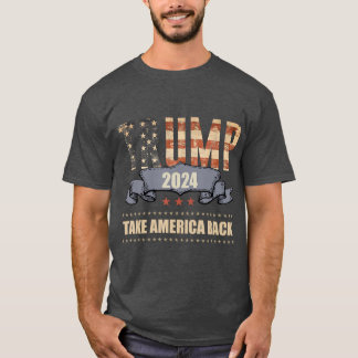 2024 Trump neemt Amerika terug 3 T-shirt