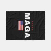 2024 Trump steunt Amerikaanse presidentsverkiezing Fleece Deken (Voorkant (Horizontaal))