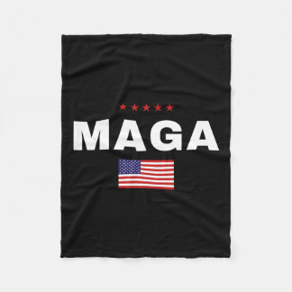 2024 Trump steunt Amerikaanse presidentsverkiezing Fleece Deken