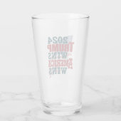 2024 Trump wint - Amerika wint Glas (Achterkant)