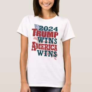 2024 Trump wint - Amerika wint T-shirt