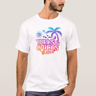 2024 Turks en Caicos Vakantie of Trip T-shirt