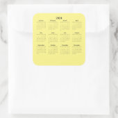 2024 Twaalf-maand kalender Sticker (Tas)