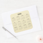 2024 Twaalf-maand kalender Sticker (Envelop)