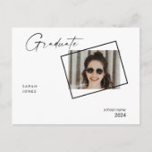 2024 Twee fotocollage afstudeerfeest Briefkaart (Voorkant)