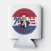 2024 USA vlag Wij de mensen Uncle Sam Blikjeskoeler (Achterkant)