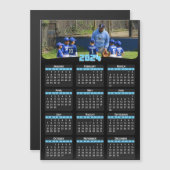 2024 - Uw foto toevoegen - Kalender - Blauw (Voorkant / Achterkant)