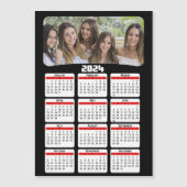 2024 - Uw foto toevoegen - Kalender - Rood (Voorkant)