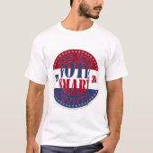 2024 Uw stem telt stemmen slim T-shirt (Voorkant)