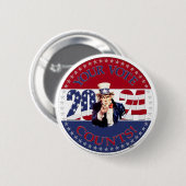 2024 Uw stem telt Uncle Sam Ronde Button 5,7 Cm (Voorkant /achterkant)