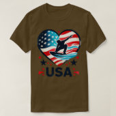 2024 Verenigde Staten Amerikaanse vlag surfer graf T-shirt (Design voorkant)