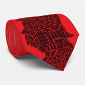 2024 Verkiezing Donald Trump for President Red Bla Stropdas (Opgerold)