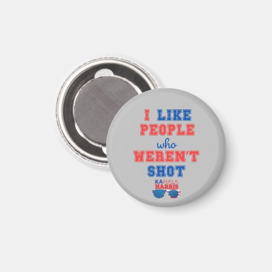 2024 Verkiezing Kamala Harris Merch Comma La grapp Magneet (Voorkant / Achterkant)