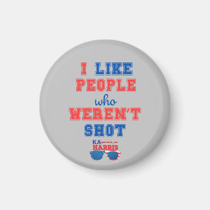 2024 Verkiezing Kamala Harris Merch Comma La grapp Magneet