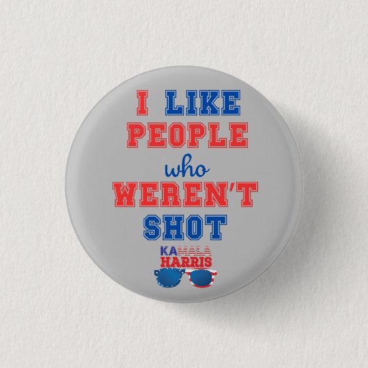 2024 Verkiezing Kamala Harris Merch Comma La grapp Ronde Button 3,2 Cm (Voorkant)