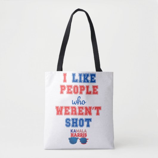 2024 Verkiezing Kamala Harris Merch Comma La grapp Tote Bag (Voorkant)